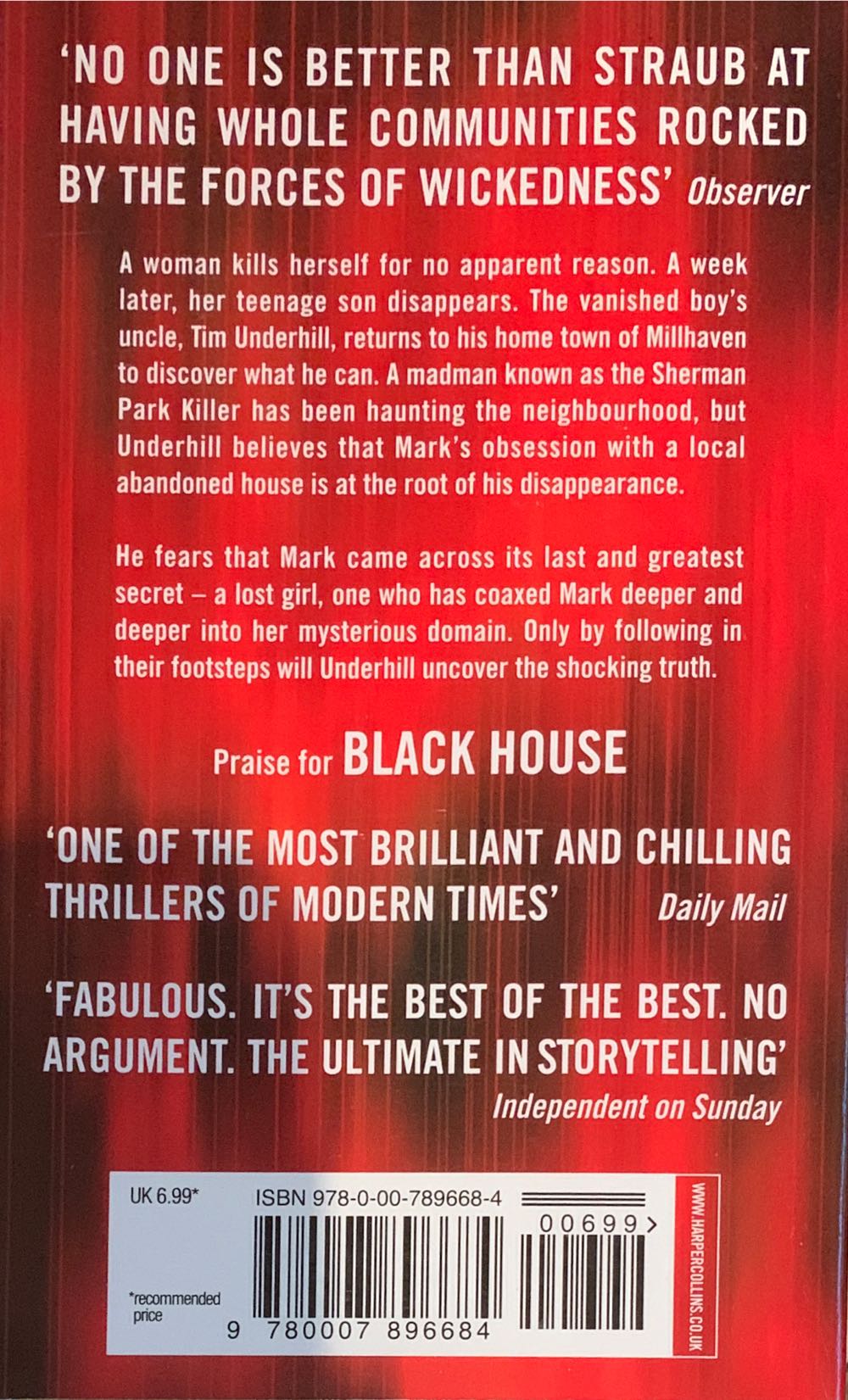 Lost Boy Lost Girl - Peter Straub (Harper Collins - Paperback) book collectible [Barcode 9780007896684] - Main Image 2