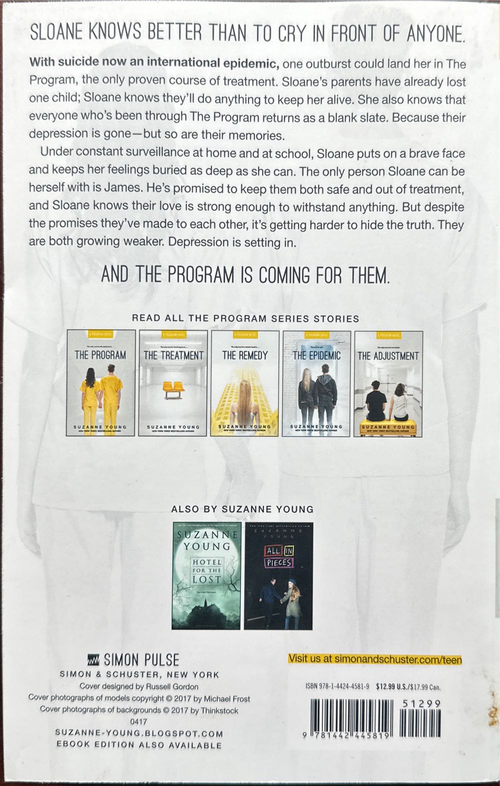 The Program - Suzanne Young (Simon and Schuster - Paperback) book collectible [Barcode 9781442445819] - Main Image 2