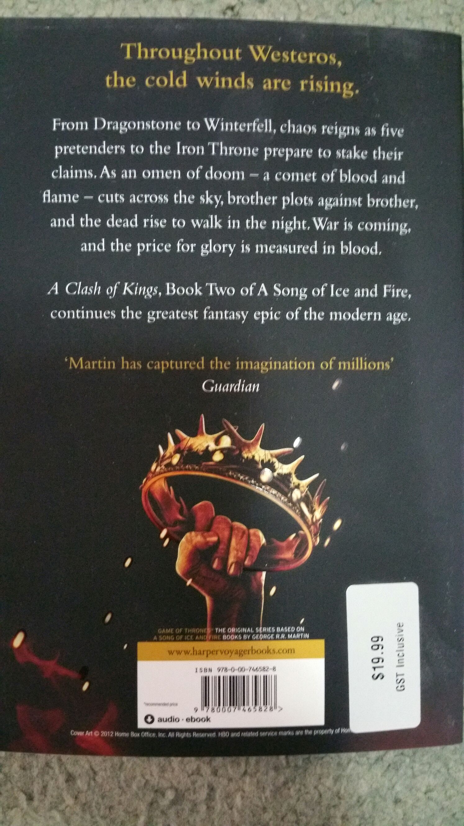 A Clash of Kings - George R. R. Martin (Harper Collins - Paperback) book collectible [Barcode 9780007465828] - Main Image 2