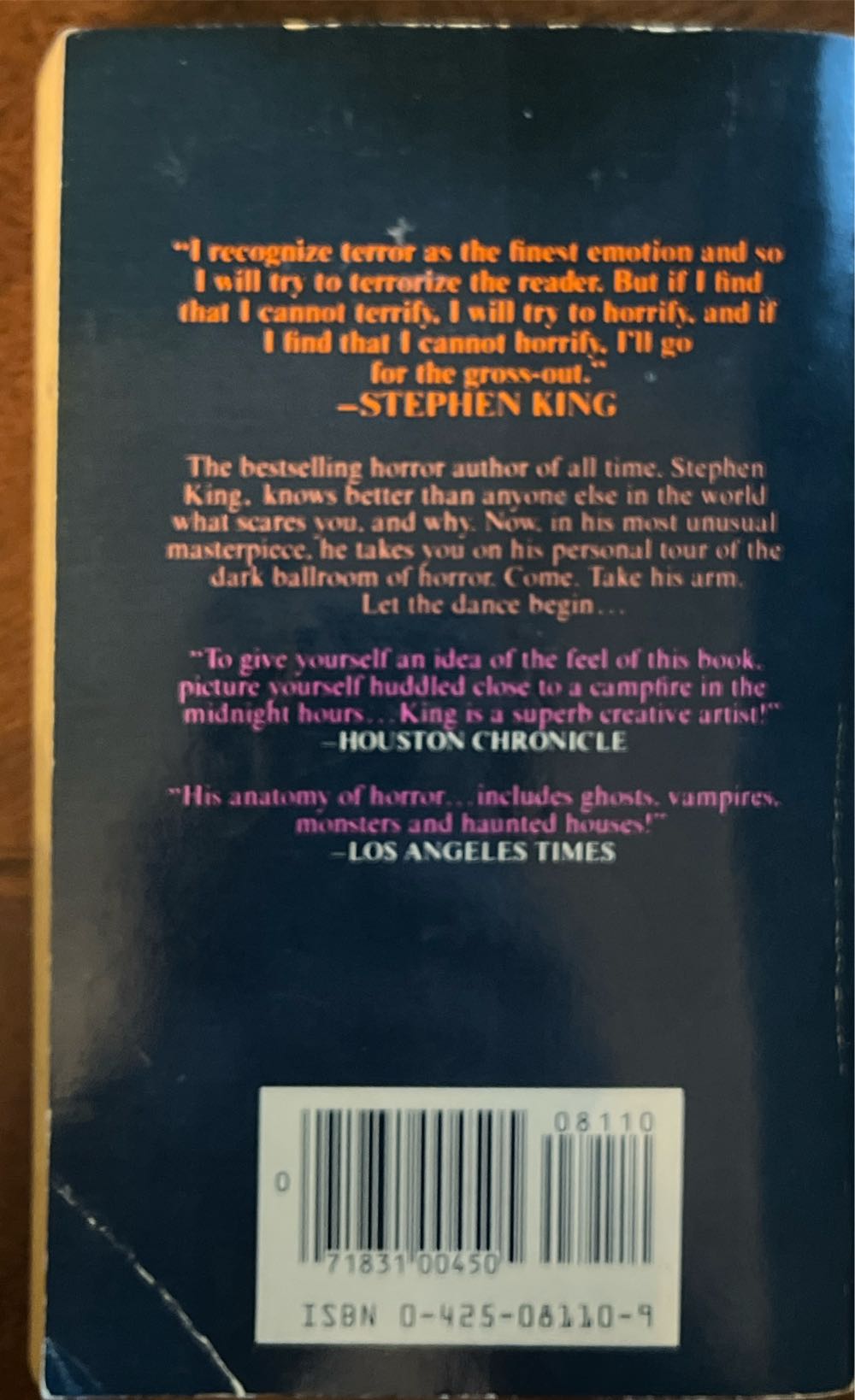 Danse Macabre - Stephen King (Berkley - Paperback) book collectible [Barcode 9780425081105] - Main Image 2