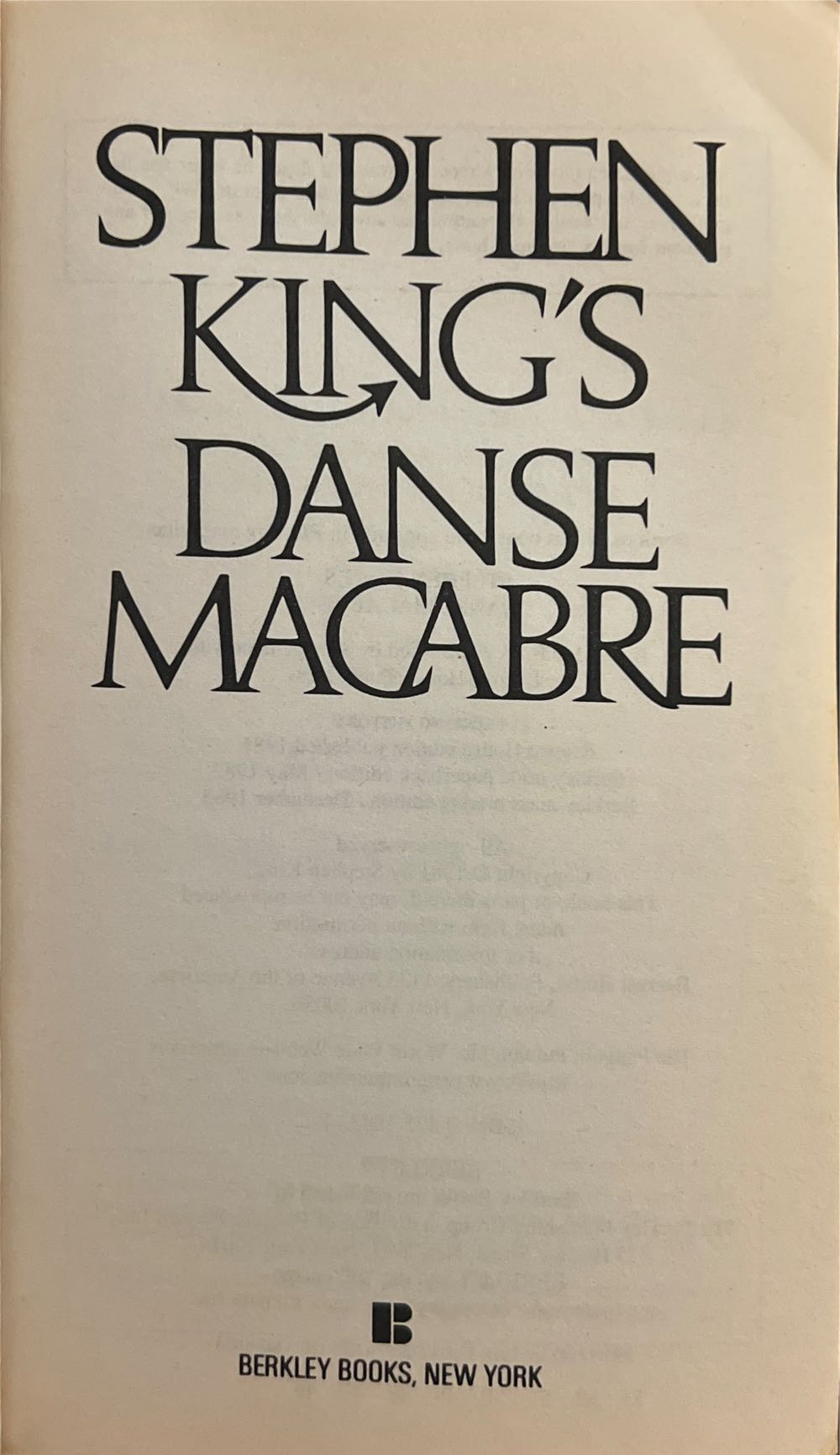 King, Stephen - Danse Macabre - Stephen King (Berkley Publishing Group - Paperback) book collectible [Barcode 9780425104330] - Main Image 3
