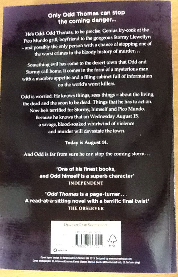 Odd Thomas - Dean Koontz book collectible [Barcode 9780007945221] - Main Image 2