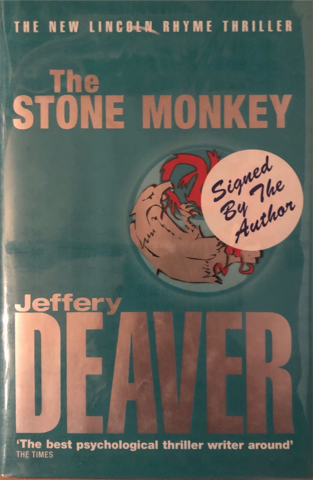 Stone Monkey, The - Jeffery Deaver (Hardcover) book collectible [Barcode 9780340733998] - Main Image 2