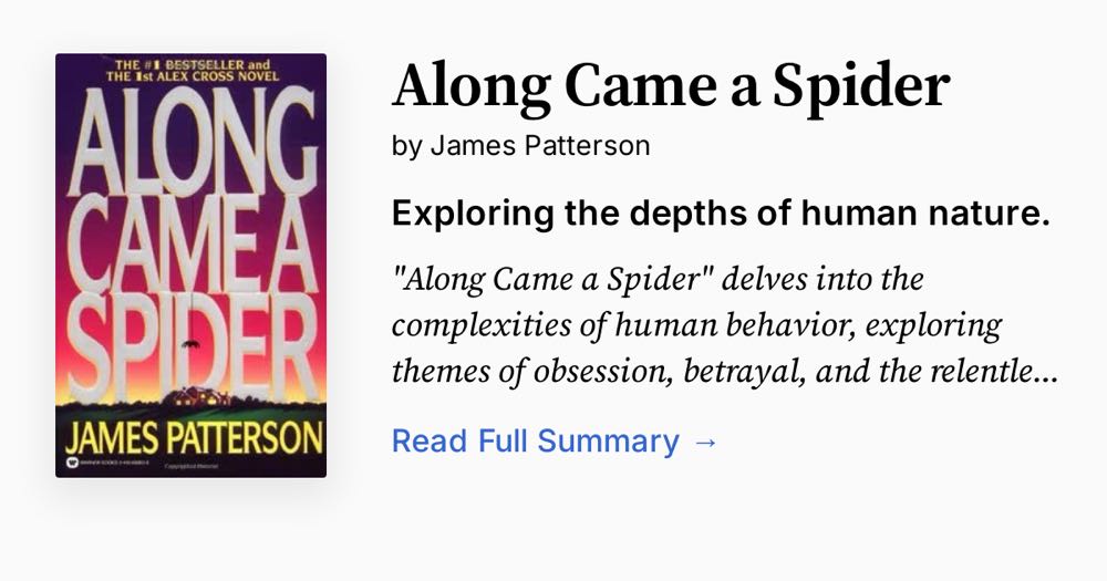 Along Came A Spider - James Patterson (Little Brown & Company - Hardcover) book collectible [Barcode 9780007858019] - Main Image 4