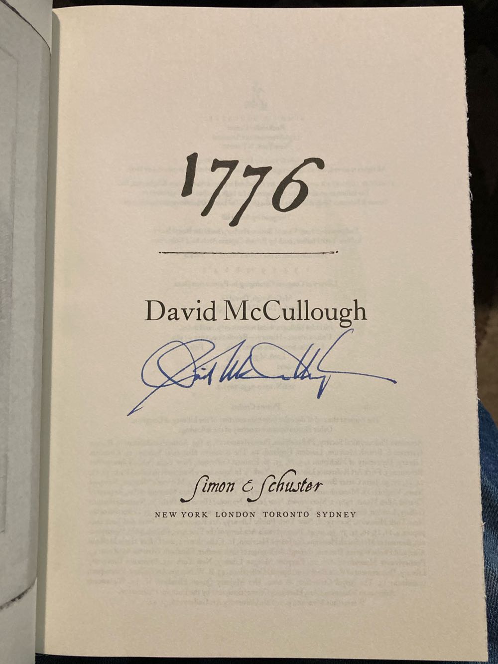 1776 - McCullough, David (Simon and Shuster - Hardcover) book collectible - Main Image 3