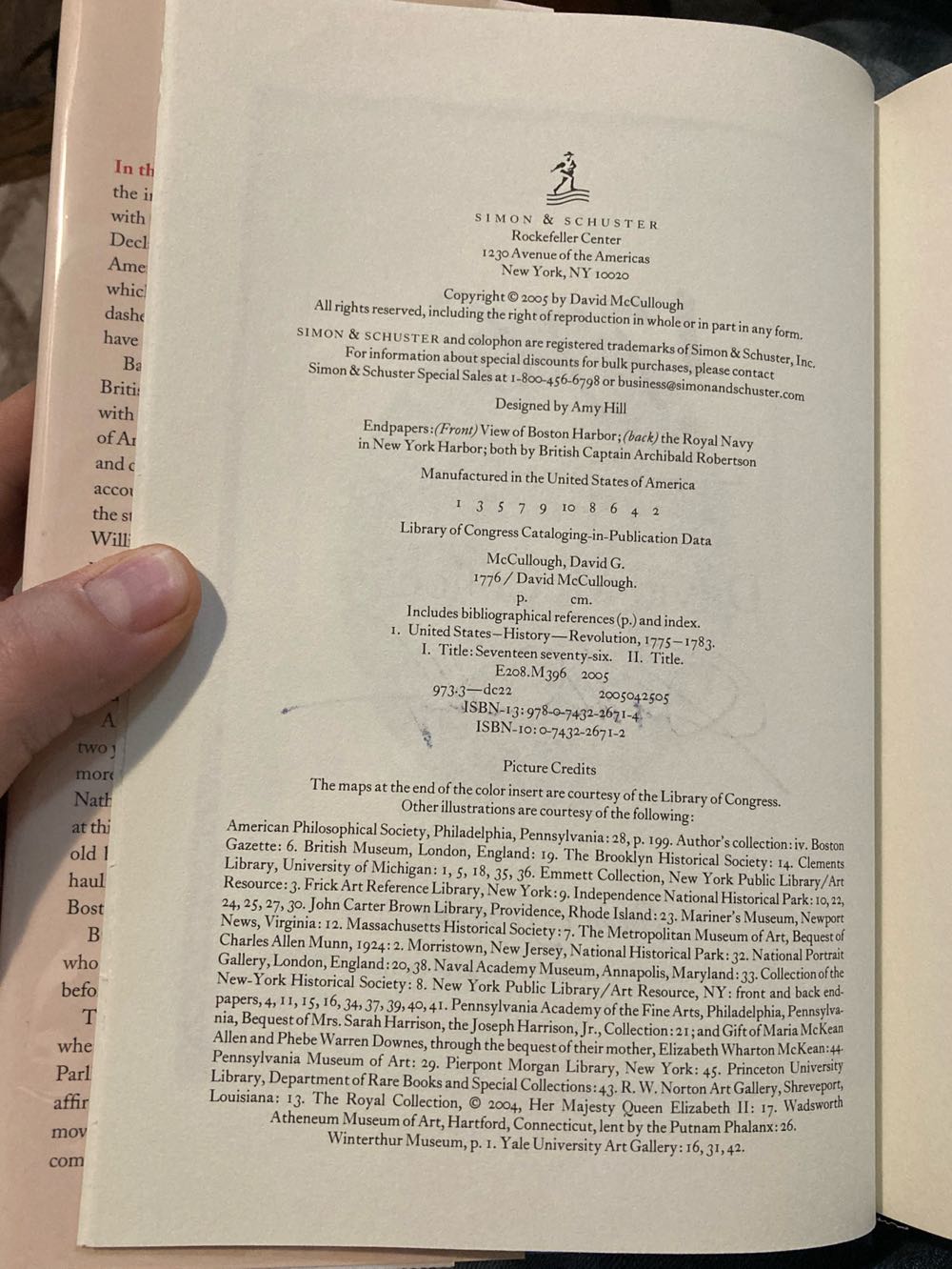 1776 - McCullough, David (Simon and Shuster - Hardcover) book collectible - Main Image 4