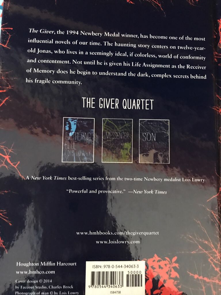 The Giver - Lois Lowry (- Hardcover) book collectible [Barcode 9780544340633] - Main Image 2