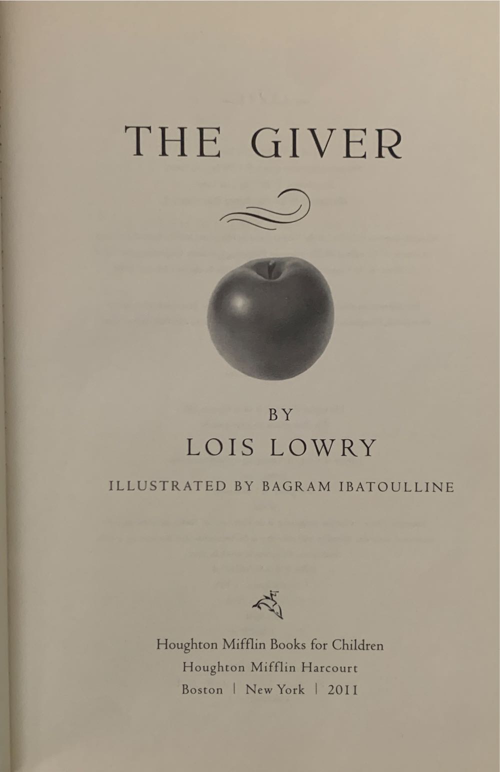 The Giver - Lois Lowry (Hmh Books for Young Readers - Hardcover) book collectible [Barcode 9780547424774] - Main Image 3