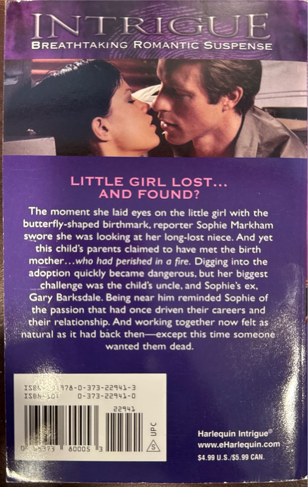 Without A Doubt - Kathleen Long (Harlequin Intrigue - Paperback) book collectible [Barcode 9780373229413] - Main Image 2