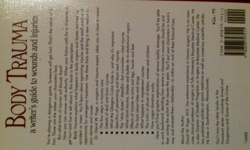 Body Trauma - MD Page David W. (Writer’s Digest - Paperback) book collectible [Barcode 9780898797411] - Main Image 2