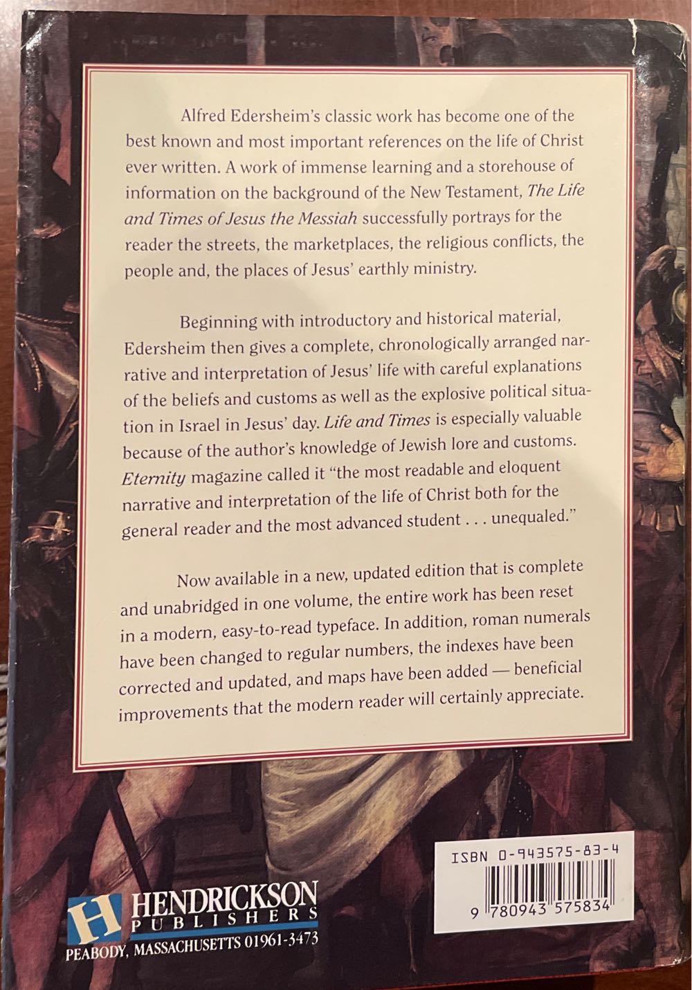Life and Times of Jesus the Messiah - Alfred Edersheim (Baker Academic - Hardcover) book collectible [Barcode 9780943575834] - Main Image 3