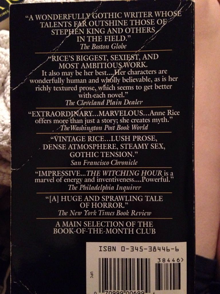 Witching Hour, The - Anne Rice (Ballantine Books - Paperback) book collectible [Barcode 9780345384461] - Main Image 2