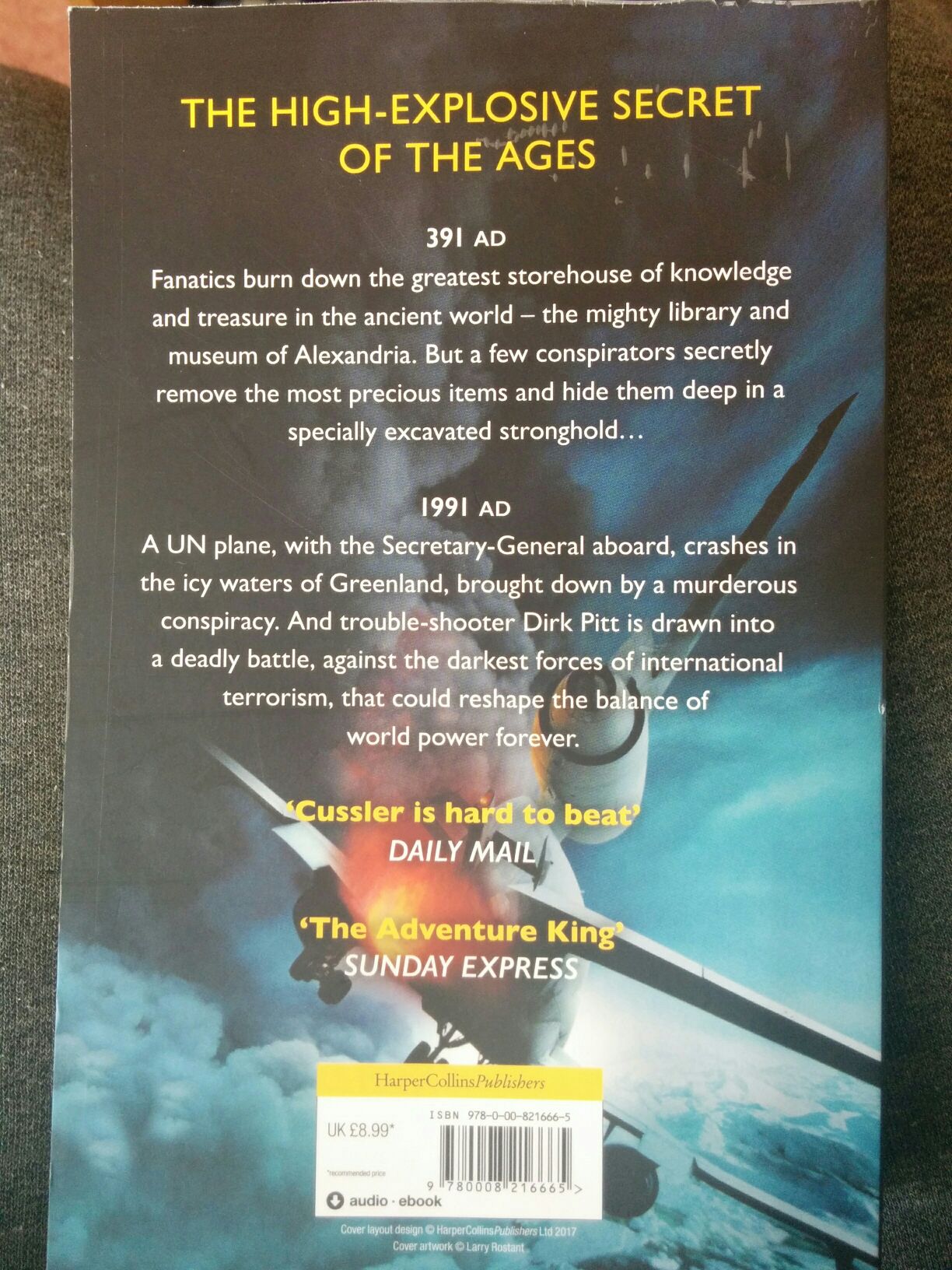 Treasure - Clive Cussler book collectible [Barcode 9780008216665] - Main Image 2