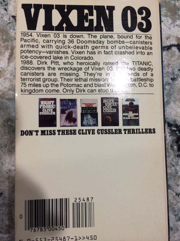 Vixen 03 - Clive Cussler (Bantam) book collectible [Barcode 9780553254877] - Main Image 2