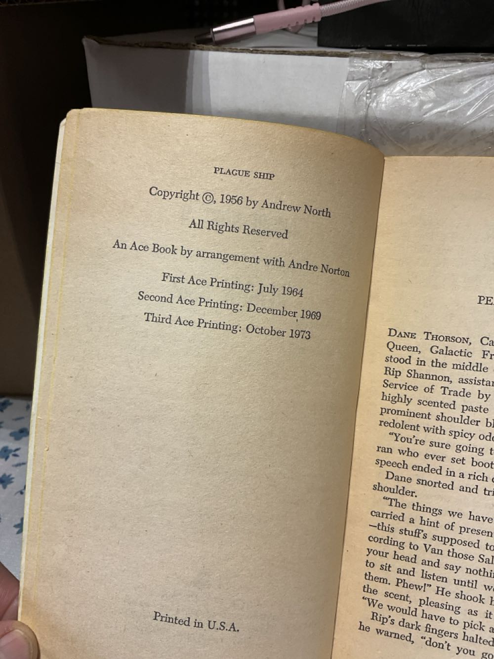 Plague Ship - Andre Norton (Ace Books - Paperback) book collectible - Main Image 2