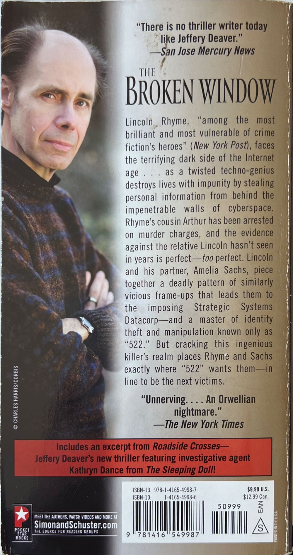 The Broken Window - Jeffery Deaver (Hatchette - Paperback) book collectible [Barcode 9781416549987] - Main Image 2