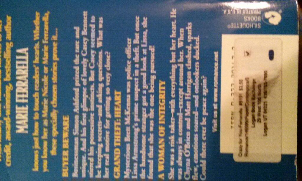 Crazy for You - Marie Ferrarella (Sillouette Books - Paperback) book collectible [Barcode 9780373201679] - Main Image 2