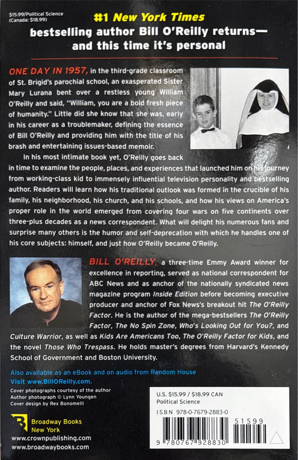 A Bold Fresh Piece of Humanity - Bill O’Reilly (Broadway Books - Trade Paperback) book collectible [Barcode 9780767928830] - Main Image 2