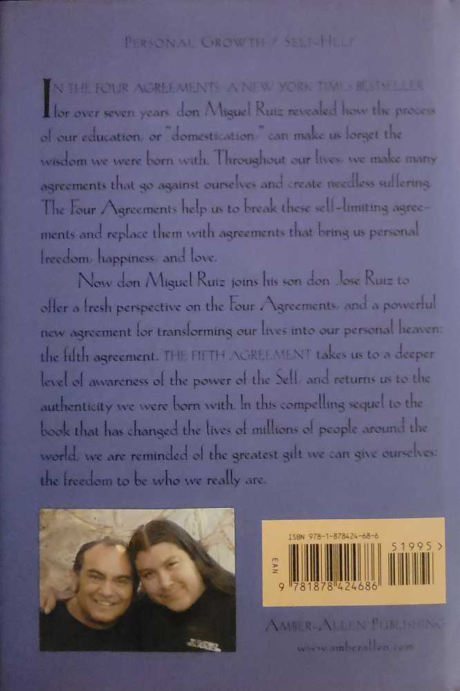 The Fifth Agreement - Don Miguel Ruiz (- Hardcover) book collectible [Barcode 9781878424686] - Main Image 2