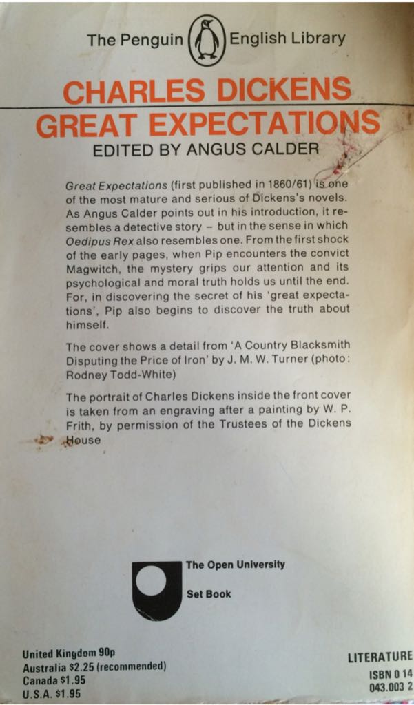 Great Expectations - Charles Dickens (Penguin Classics - Paperback) book collectible [Barcode 9780140430035] - Main Image 2