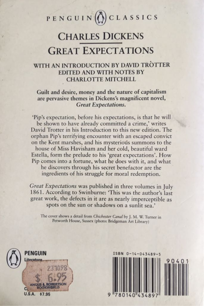 Great Expectations - Charles Dickens (Penguin Classics - Paperback) book collectible [Barcode 9780140434897] - Main Image 2