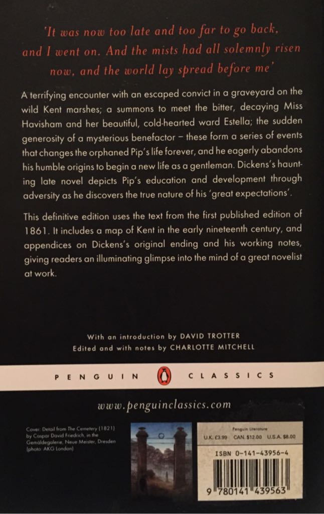Great Expectations - Charles Dickens (Penguin Classics - Paperback) book collectible [Barcode 9780141439563] - Main Image 2