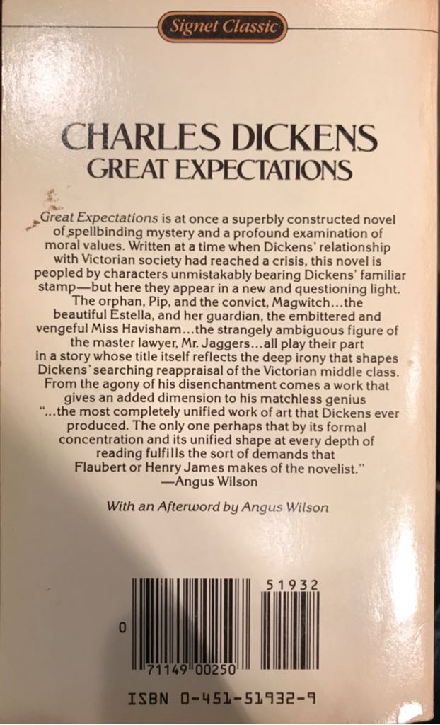 Great Expectations - Charles Dickens (A Signet Classic - Paperback) book collectible [Barcode 9780451519320] - Main Image 2