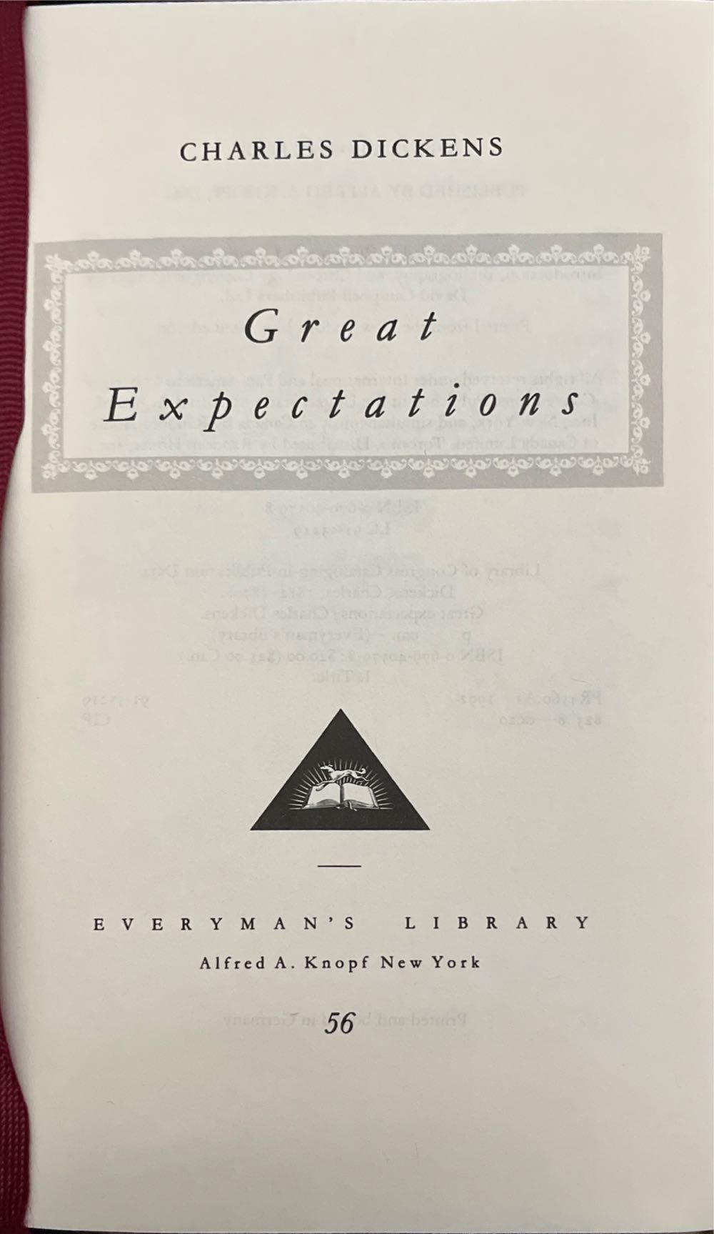 Great Expectations - Charles Dickens (Everyman’s Library - Hardcover) book collectible [Barcode 9780679405795] - Main Image 2
