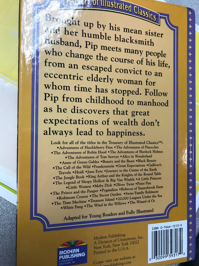 Treasury Of Illustrated Classics: Great Expectations - Charles Dickens (Modern Pub - Hardcover) book collectible [Barcode 9780766612136] - Main Image 2