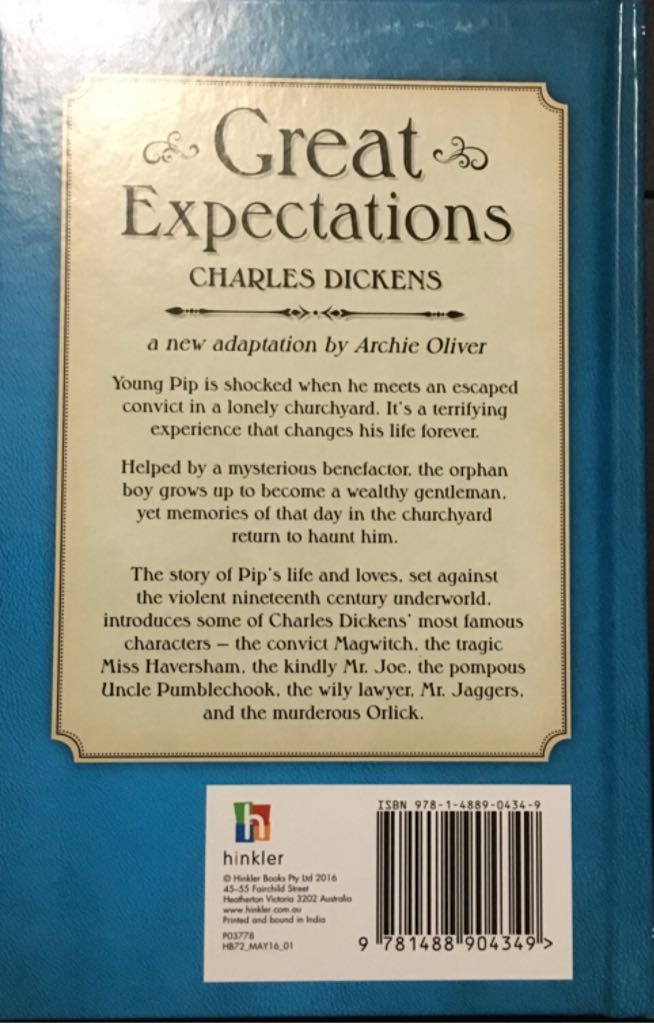 Great Expectations - Charles Dickens (Hinkler Books (AU)) book collectible [Barcode 9781488904349] - Main Image 2