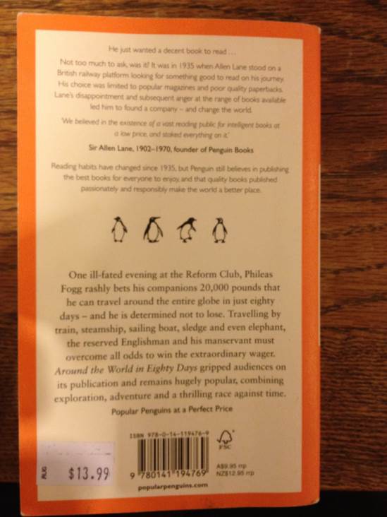 Around the World in Eighty Days - Jules Verne (Penguin Books - Paperback) book collectible [Barcode 9780141194769] - Main Image 2