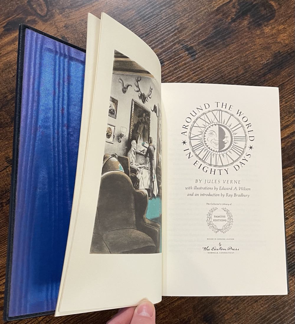 Around the World in Eighty Days - Jules Verne (Easton Press - Calf-Binding) book collectible - Main Image 4