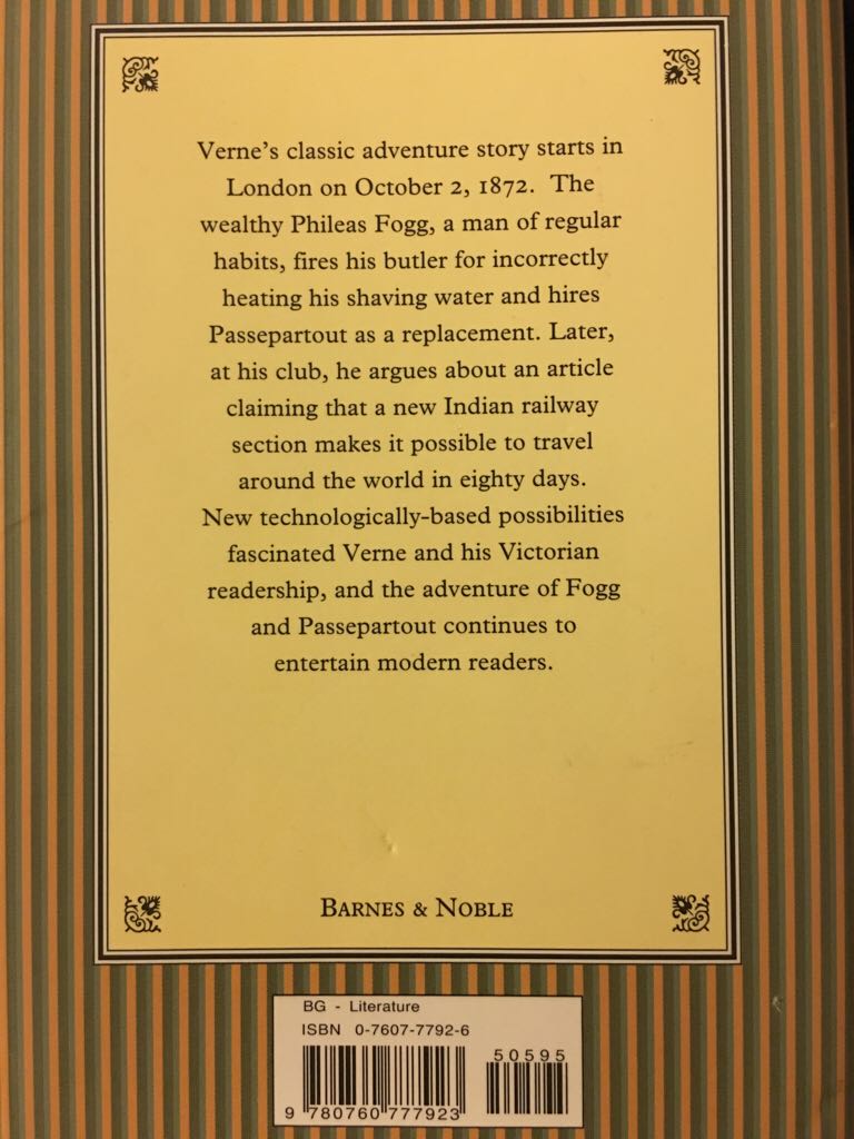 Around the World in Eighty Days  (Barnes & Noble Books New York - Hardcover) book collectible - Main Image 2
