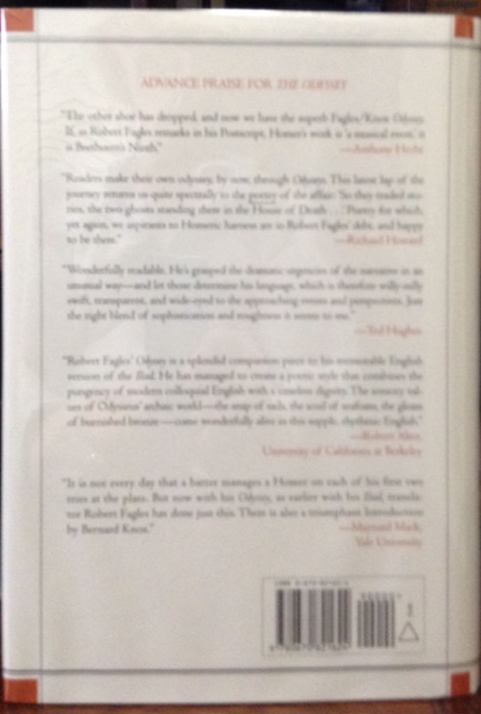 The Odyssey - Robert Fitzgerald (Viking - Paperback) book collectible [Barcode 9780670821624] - Main Image 2