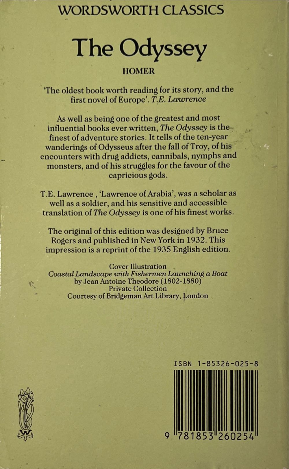 The Odyssey - Homer (Wordsworth Editions - Paperback) book collectible [Barcode 9781853260254] - Main Image 2