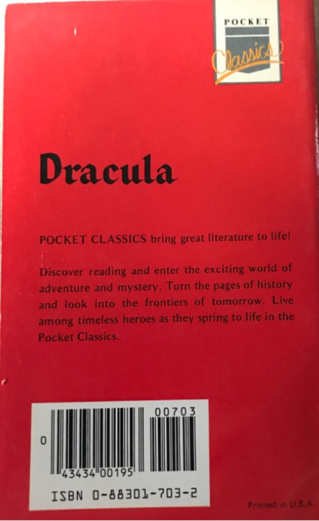 Dracula - Bram Stoker (Academic Industries, Inc - Paperback) book collectible [Barcode 9780883017036] - Main Image 2