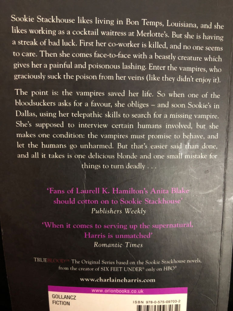 Living Dead In Dallas - Charlaine Harris (Hardcover) book collectible [Barcode 9780575097032] - Main Image 2