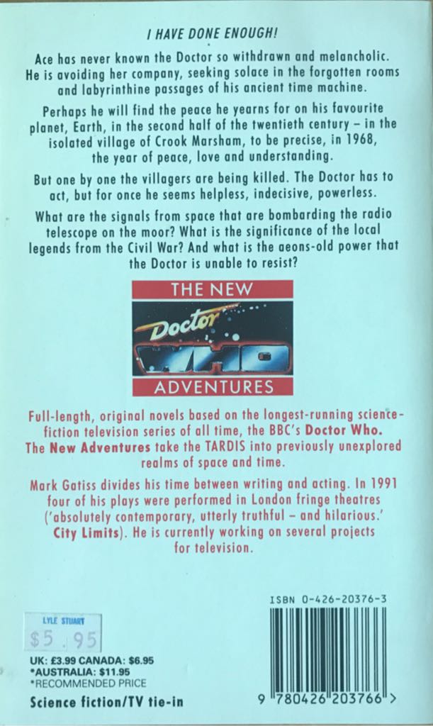 Doctor Who NA - 008 - Nightshade - Mark Gatiss (Virgin - Paperback) book collectible [Barcode 9780426203766] - Main Image 2