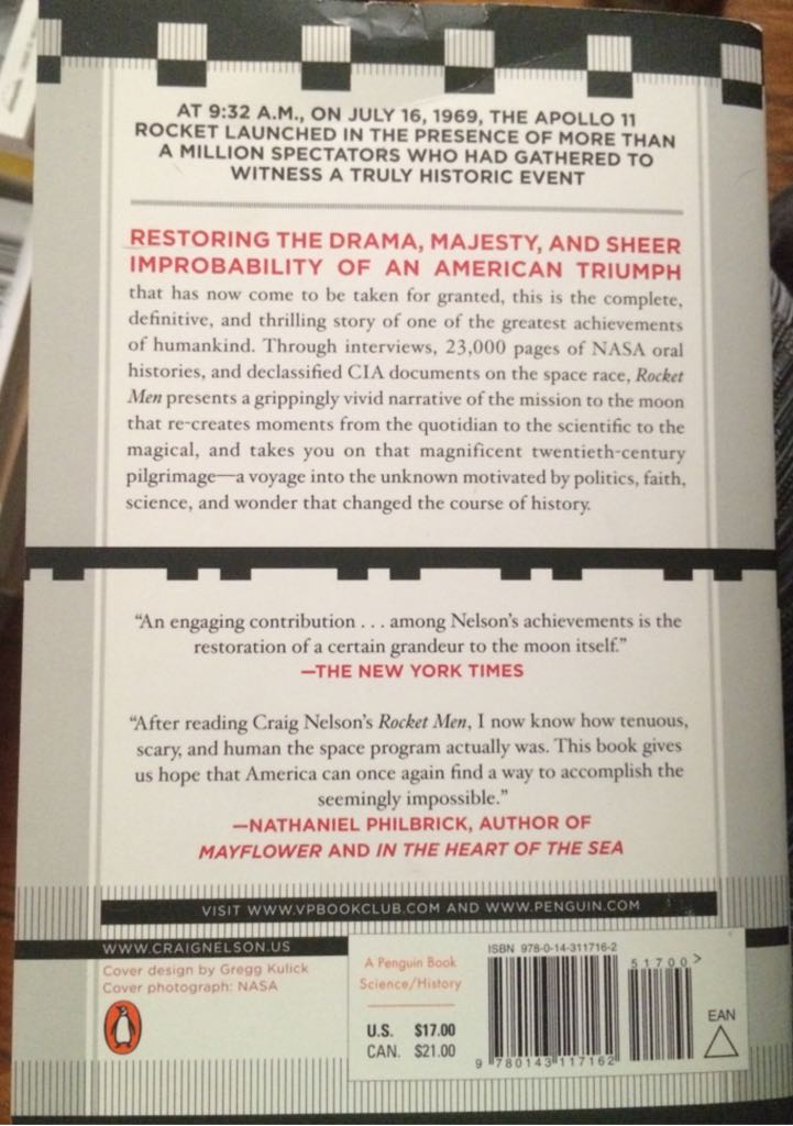 Rocket Men: The Epic Story of the First Men on the Moon - Craig Nelson (A Penguin Book) book collectible [Barcode 9780143117162] - Main Image 2