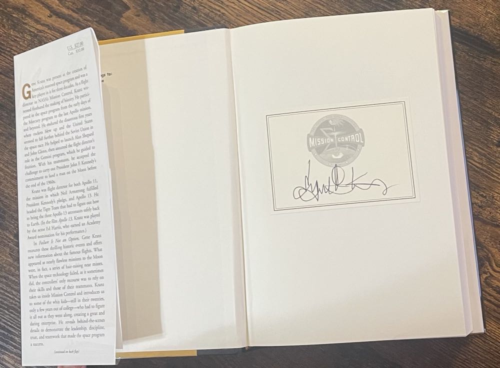 Failure Is Not an Option - Gene Kranz (Simon & Schuster - Hardcover) book collectible [Barcode 9780743200790] - Main Image 4