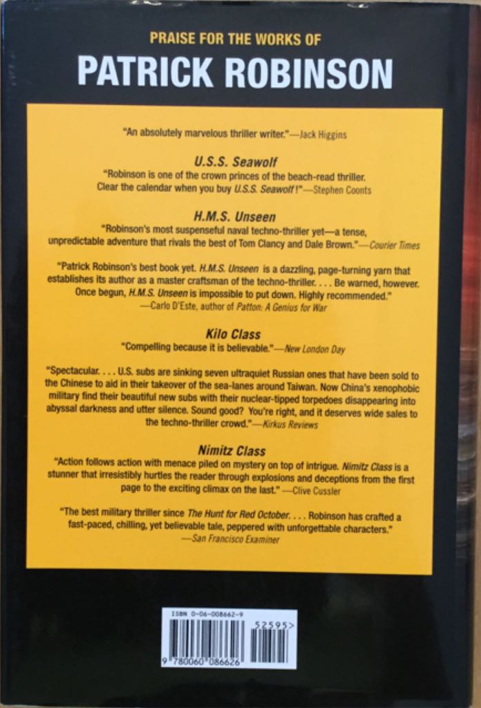 Barracuda 945 - Patrick Robinson (Harper - Hardcover) book collectible [Barcode 9780060086626] - Main Image 2