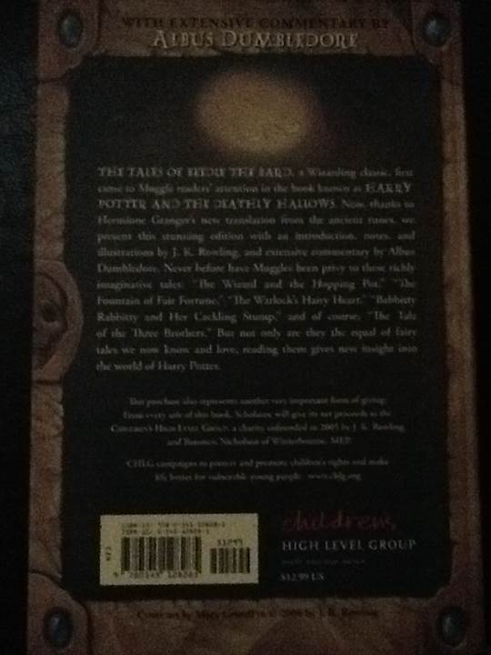 The Tales of Beedle the Bard - J.K. Rowling (Children’s High Level Group - Hardcover) book collectible [Barcode 9780545128285] - Main Image 2