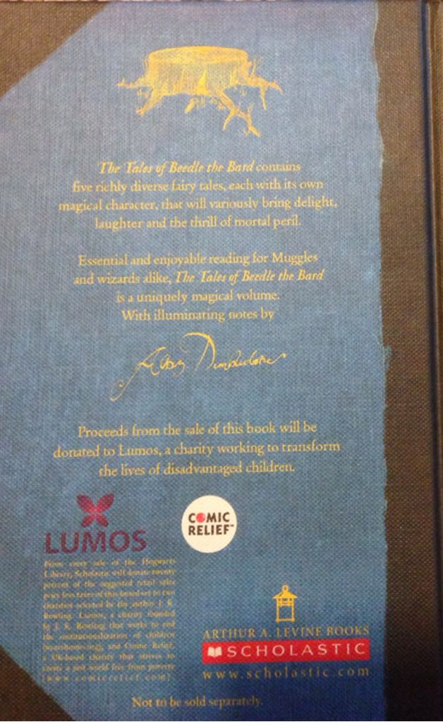 The Tales of Beedle the Bard - K. Rowling (Arthur A Levine/ Scholastic - Paperback) book collectible - Main Image 2