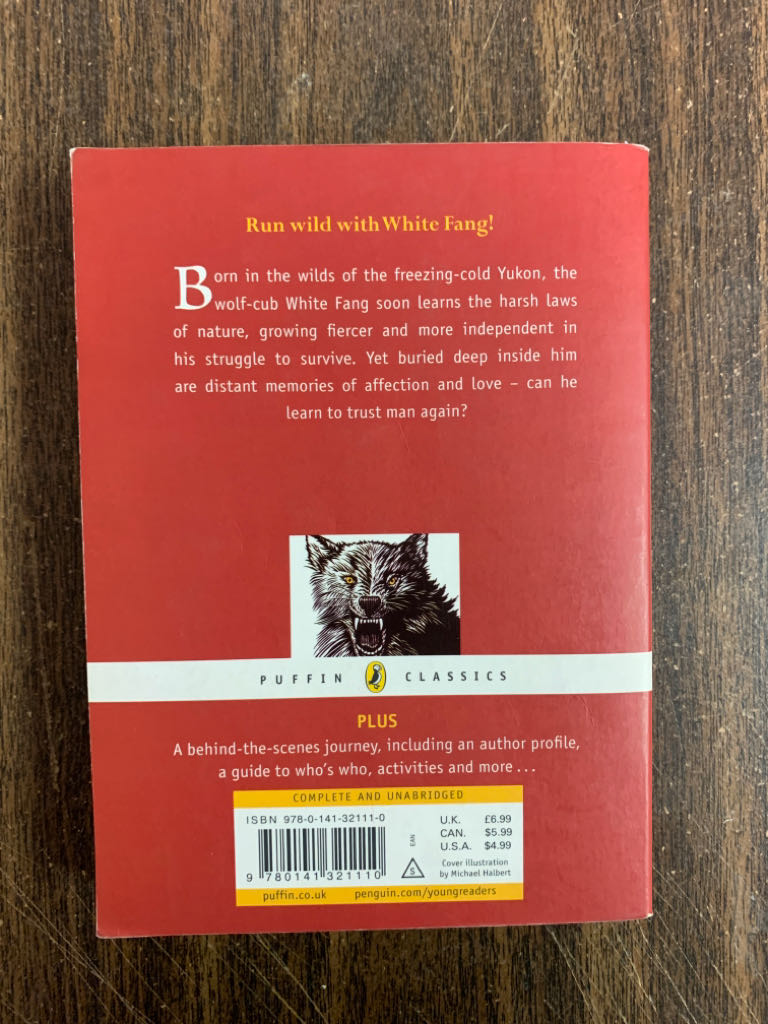 White Fang - Jack London (Puffin - Paperback) book collectible [Barcode 9780141321110] - Main Image 2