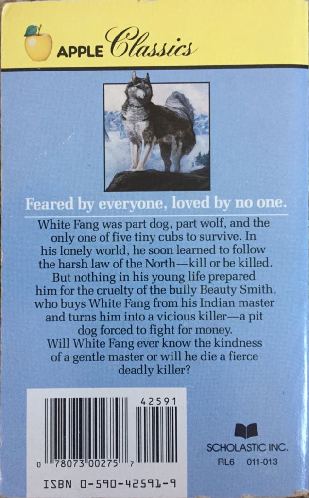 White Fang - Jack London (Scholastic, Inc. - Paperback) book collectible [Barcode 9780590425919] - Main Image 2