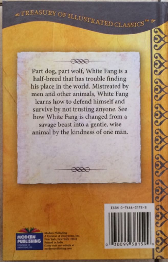 White Fang - London, Jack (Modern Publishing - Hardcover) book collectible [Barcode 9780766631786] - Main Image 2