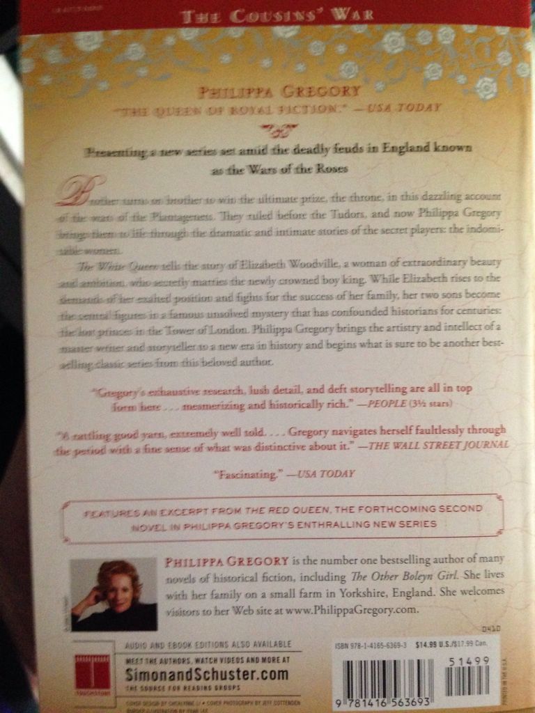 The White Queen - Philippa Gregory (- Paperback) book collectible [Barcode 9781416563693] - Main Image 2