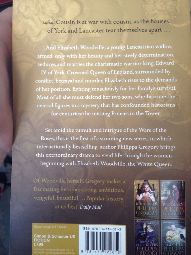 White Queen, The - Philippa Gregory (Simon & Schuster - Kindle) book collectible [Barcode 9781471785818] - Main Image 2