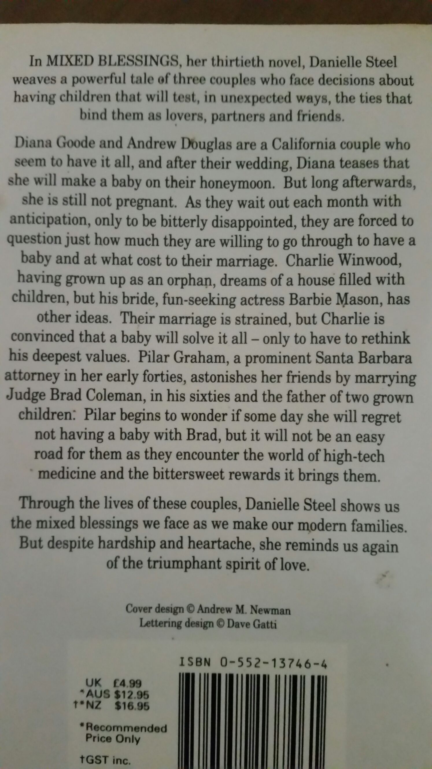 Mixed Blessings - Danielle Steel (- Kindle) book collectible [Barcode 9780552137461] - Main Image 2