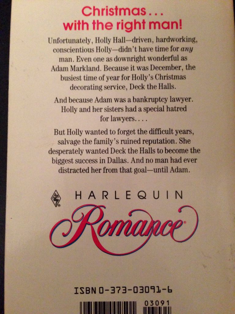 Deck the Halls - Heather Allison (Harlequin Romance - Paperback) book collectible [Barcode 9780373030910] - Main Image 2